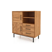KOMMODE HOCH LEON Wildeiche - Wildeiche, Holz (97/95/45cm) - byoak