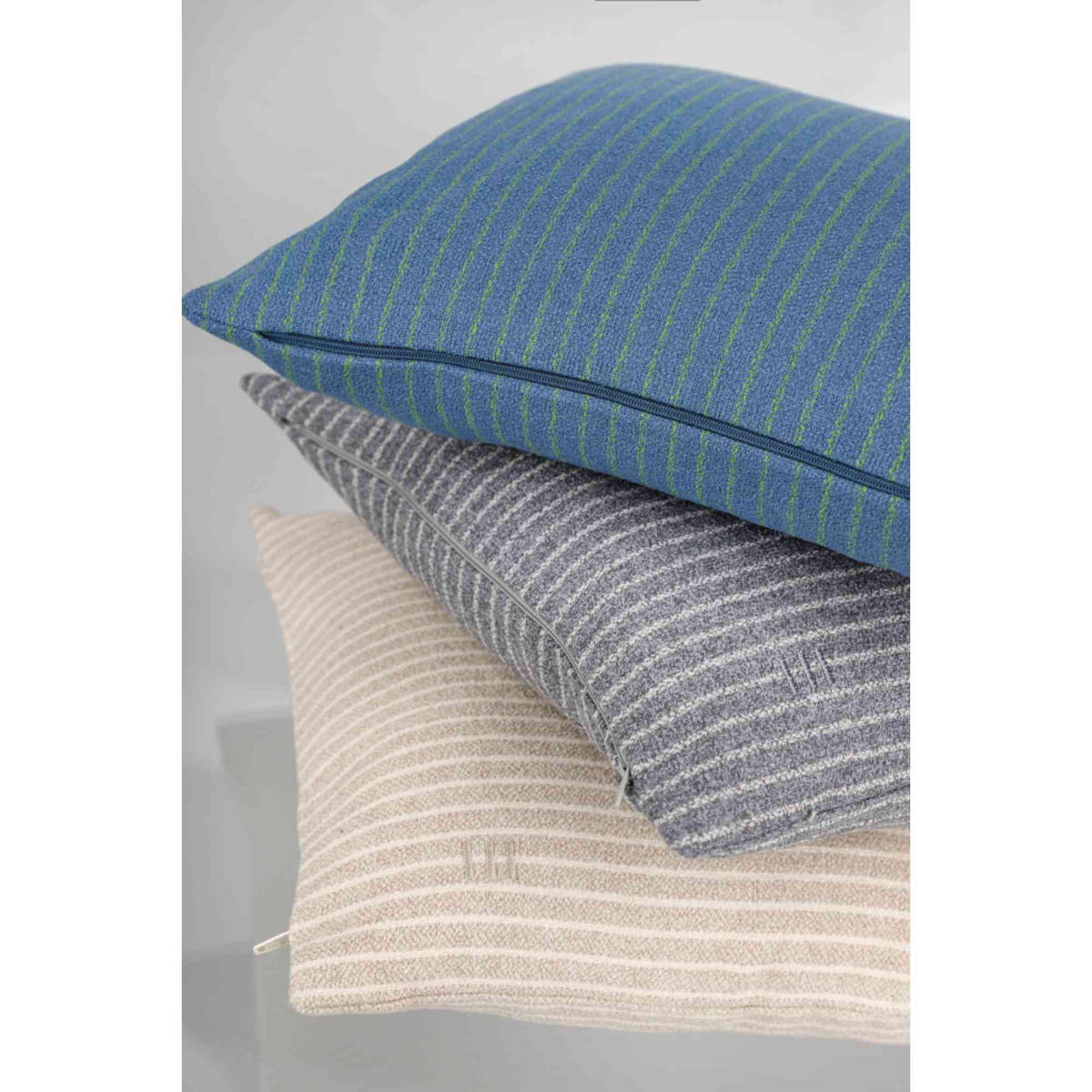 ZIERKISSENHÜLLE DEKOKISSENHÜLLE FUN STRIPE 2er Set - Blau, Textil (38/38cm) - Esprit