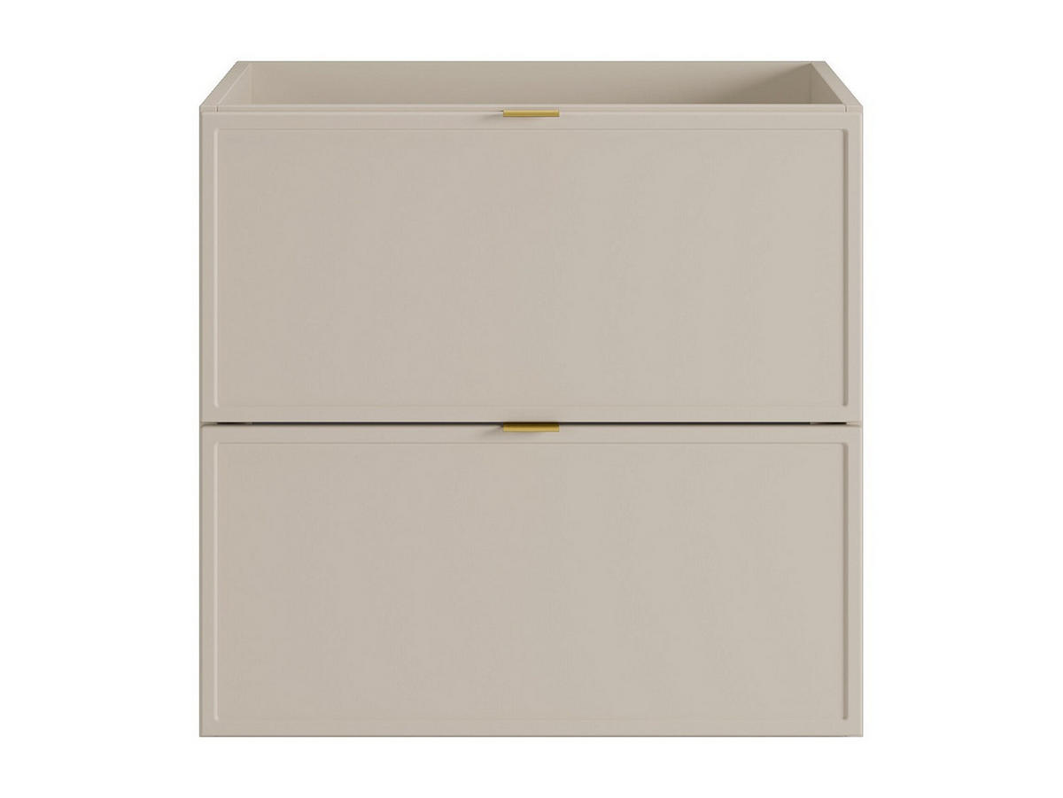 WASCHBECKENUNTERSCHRANK - 60cm x 45cm - MDF - beige - ONDIL - Beige, Holz (60/60/45cm) - Vente-Unique