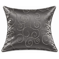KISSENBEZUG 40/40 cm Grau Damast Circle - Grau, Textil (40/40cm) - TiborTex