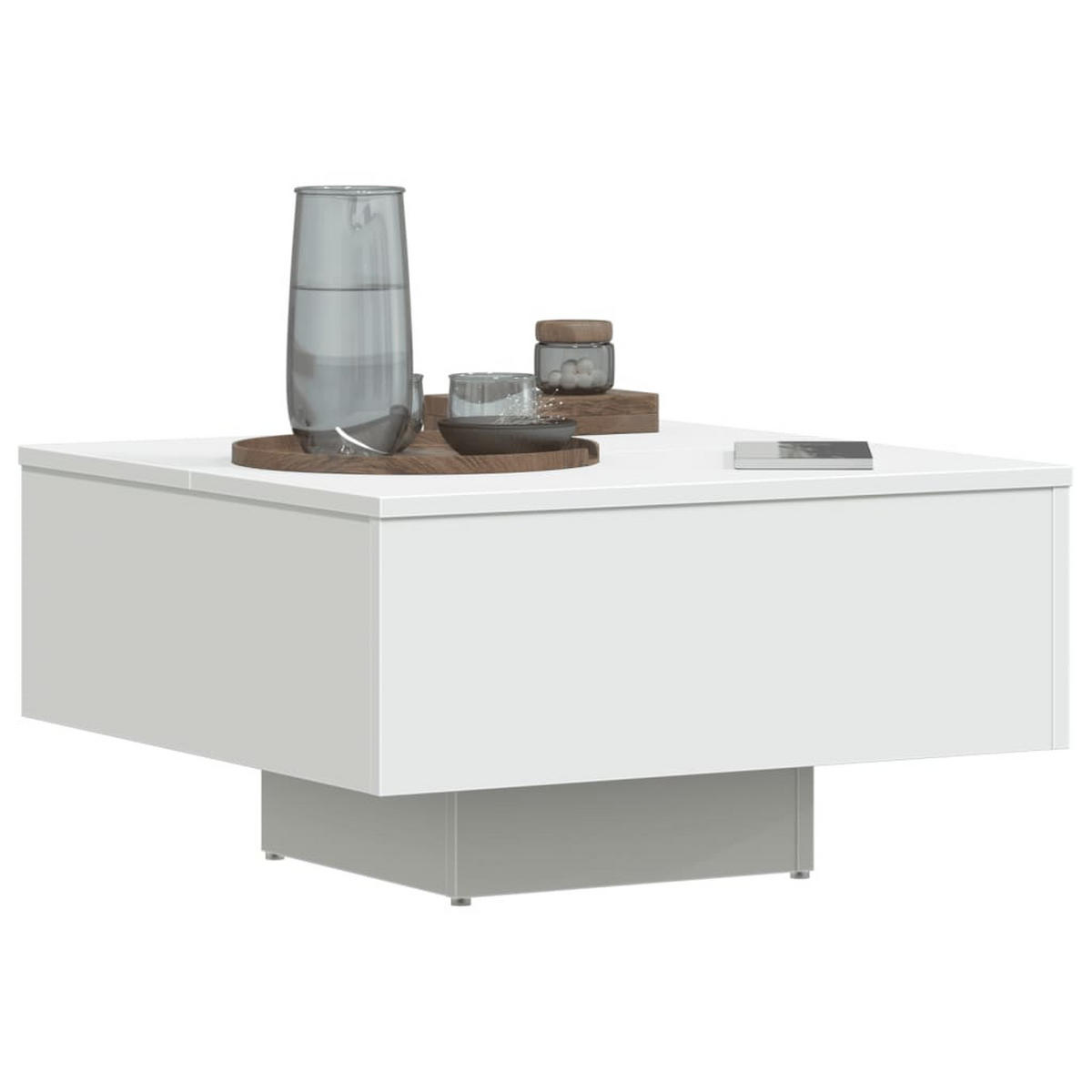 COUCHTISCH Weiß 60x60x31,5 cm Holzwerkstoff - Weiß, Holzwerkstoff (60/60/31.5cm) - furnicato