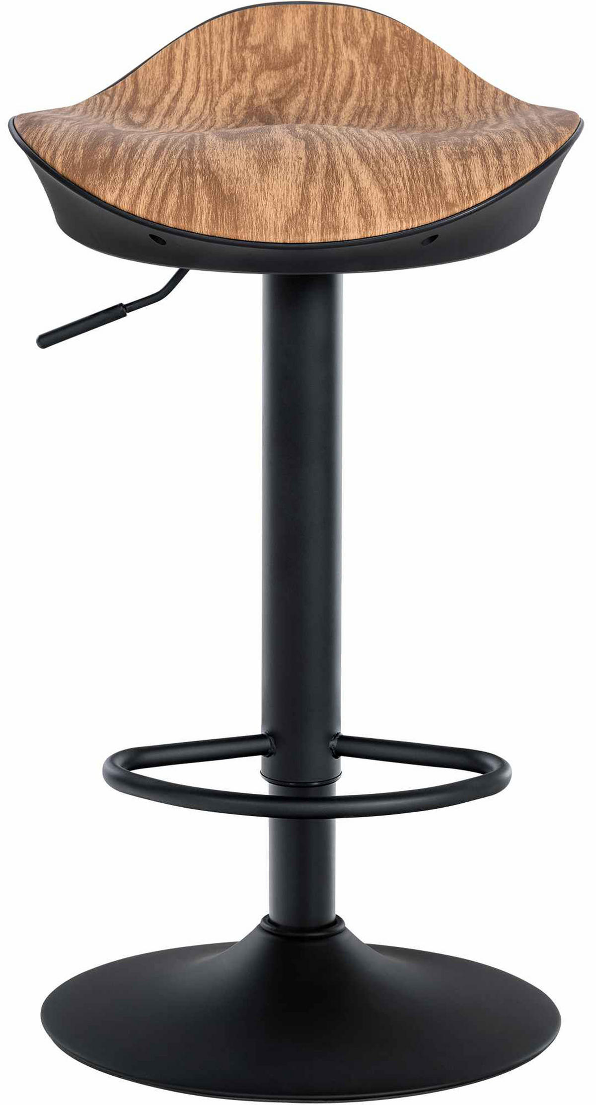 BARHOCKER Alice natura - Schwarz/Naturfarben, Kunststoff/Metall (39/90/40cm) - TPFLiving