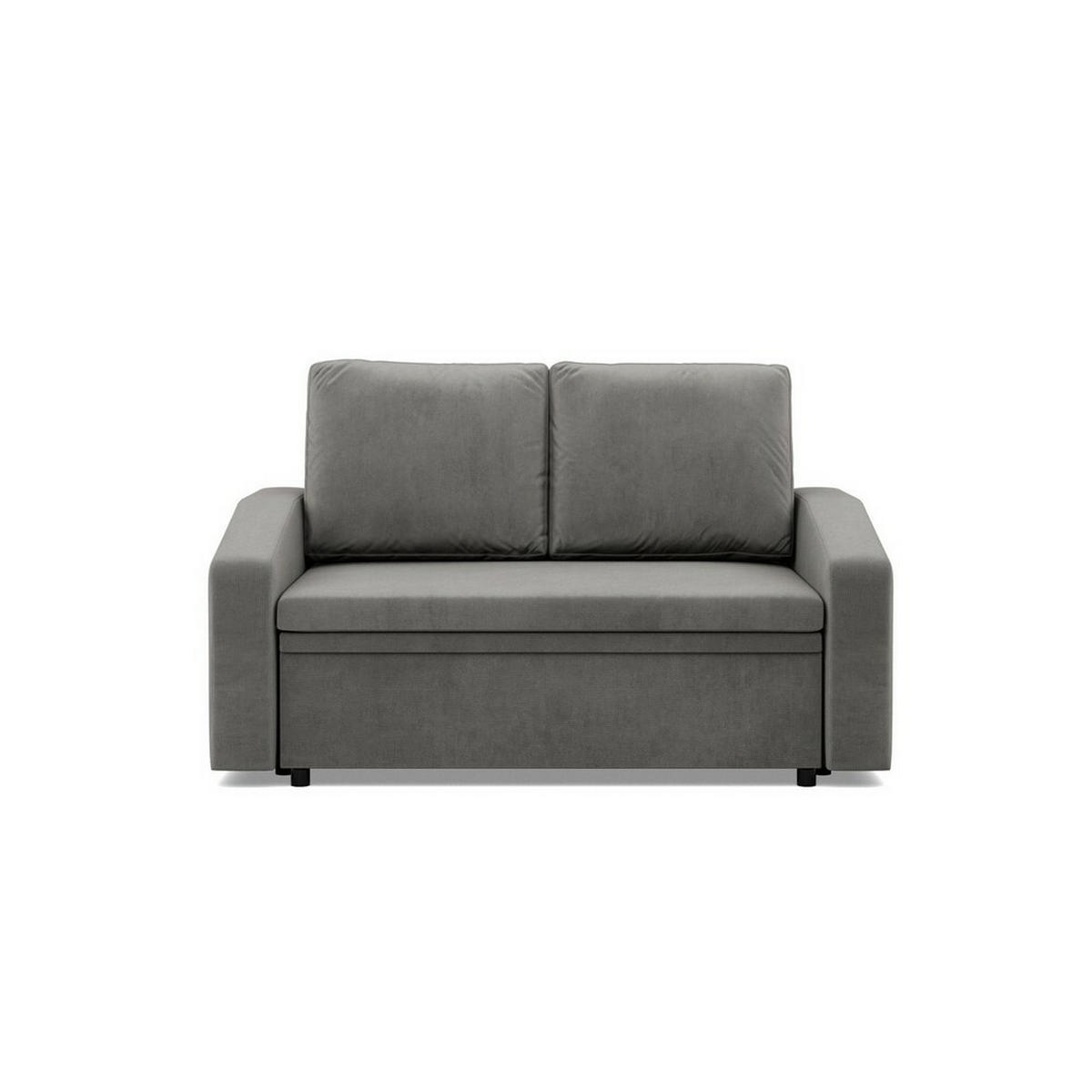 SOFA Neo mit abgeschrägter Armlehnen hellgrau - Hellgrau, Textil (148/90/87cm) - SIMKAM Furniture