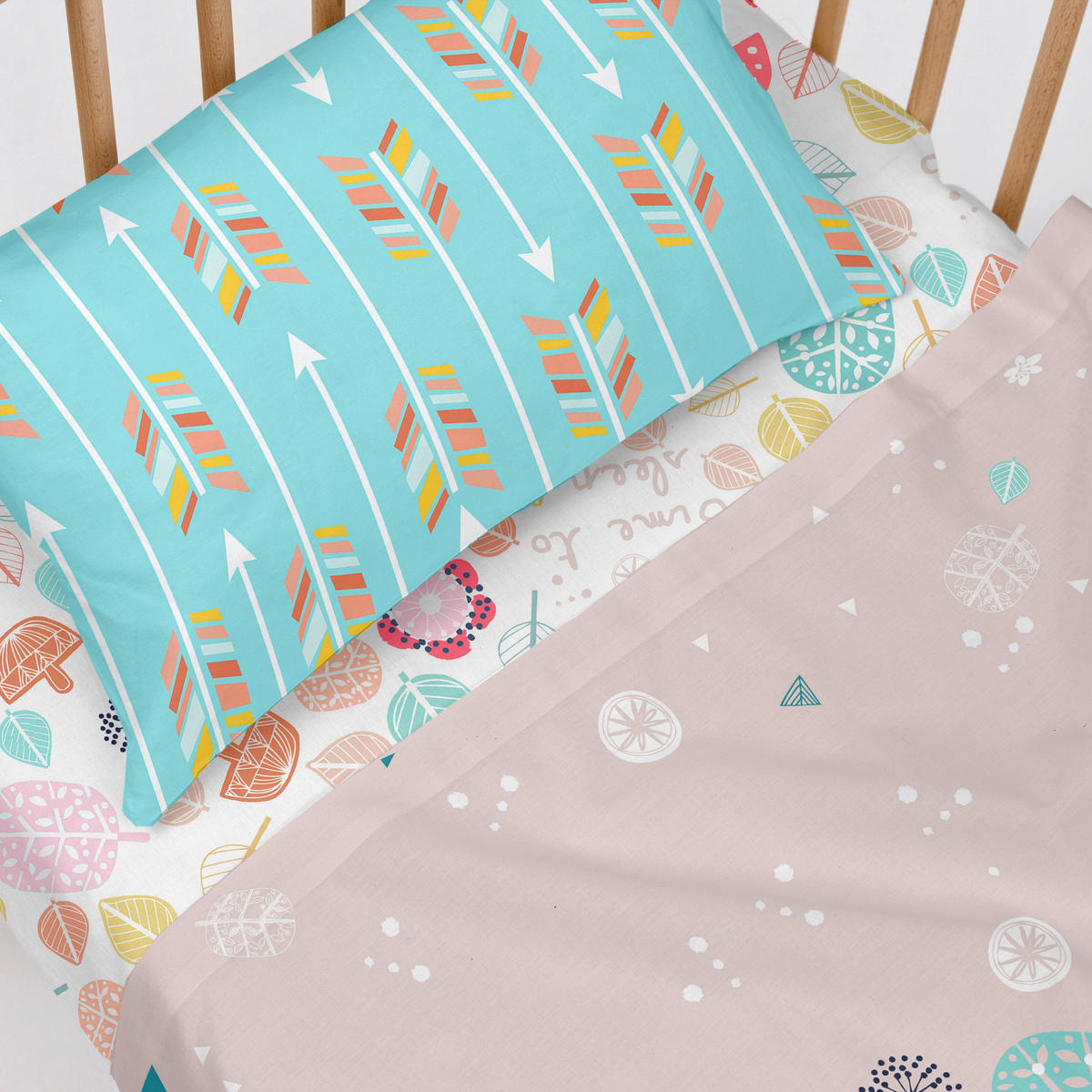 BETTWÄSCHE 2er-Set teiliges fantasy 120x180 cm (kinderbett) mehrfarbig - Multicolor, Textil (120/180cm) - Happy Friday