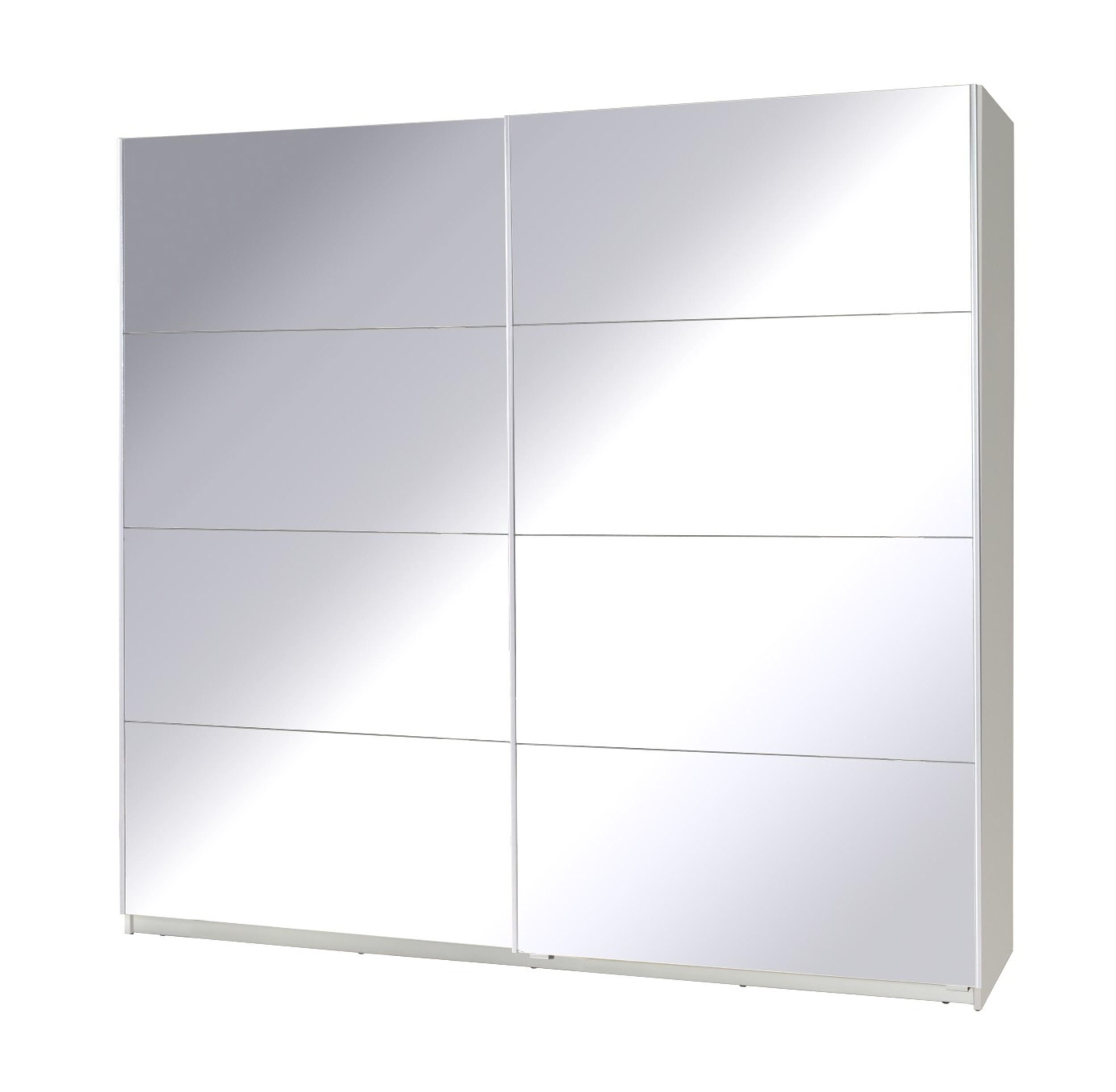 SCHIEBETÜRENSCHRANK - Kleiderschrank Corse 1 Weiß - Weiß, Holzwerkstoff (255/211/63cm) - Möblo