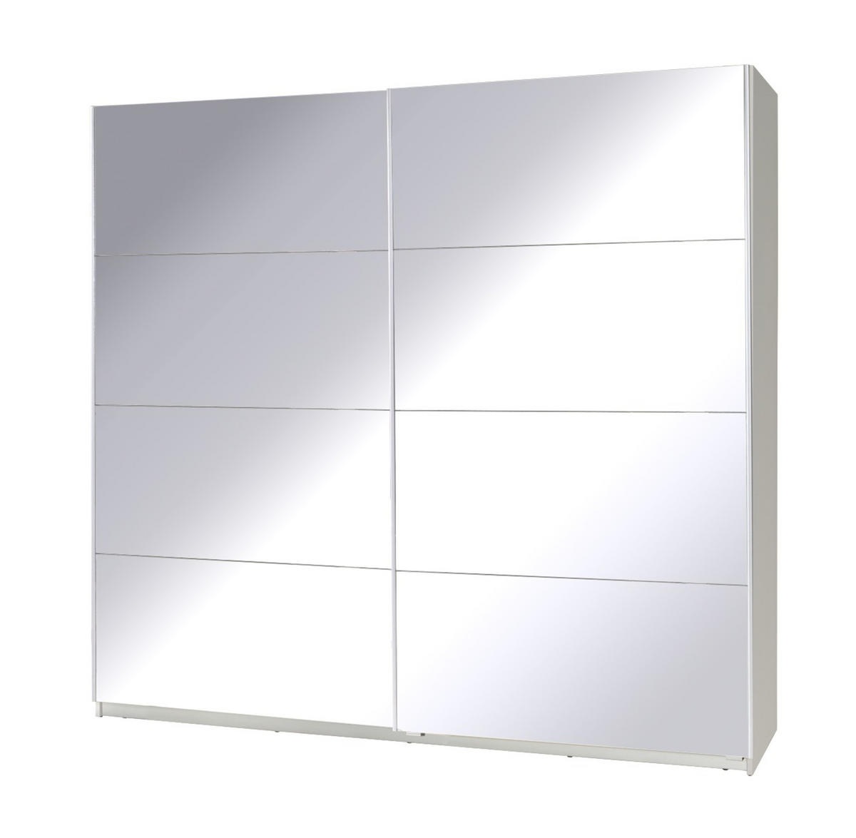 SCHIEBETÜRENSCHRANK - Kleiderschrank Corse 1 Weiß - Weiß, Holzwerkstoff (255/211/63cm) - Möblo