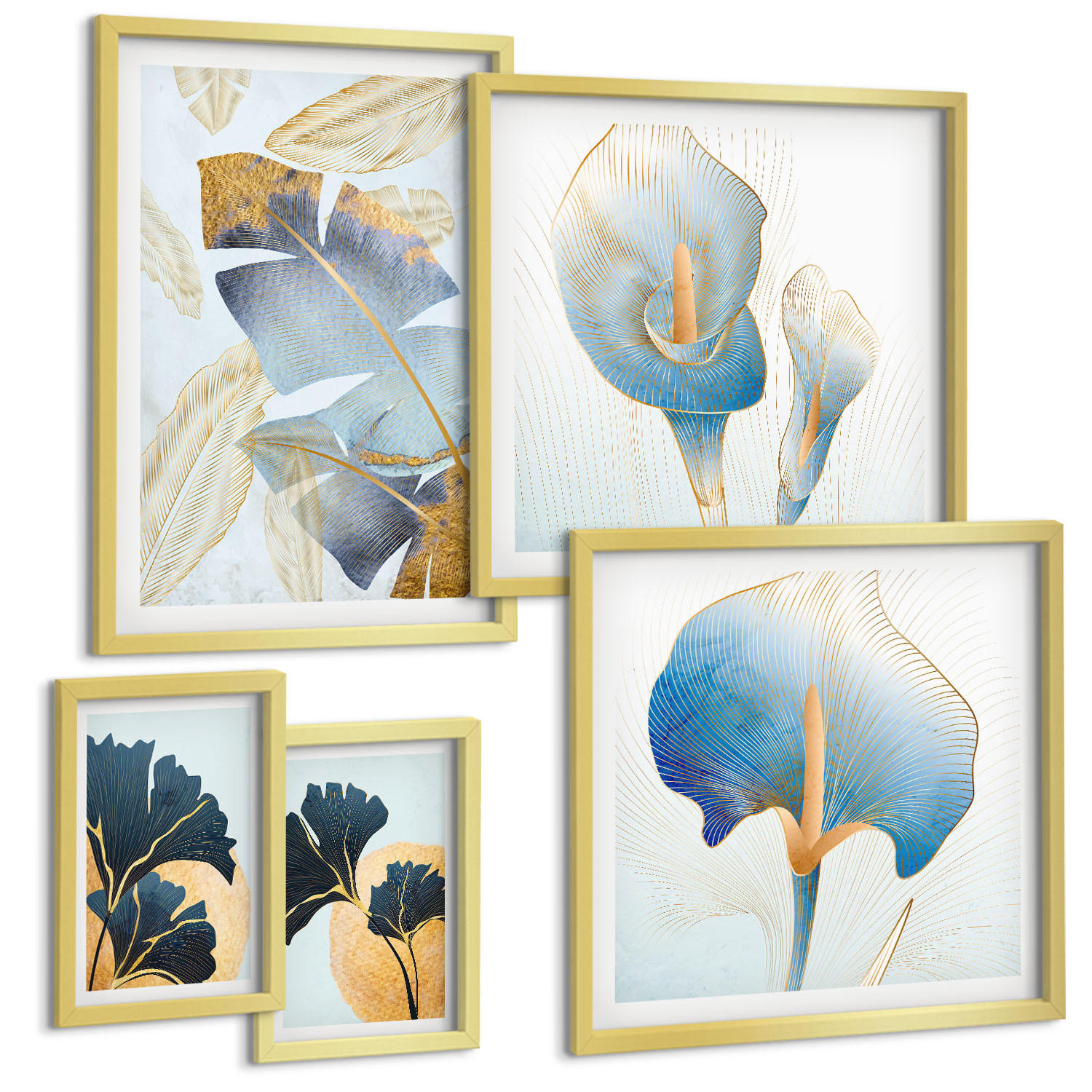 Tulup Bilder Gold 40x60 cm