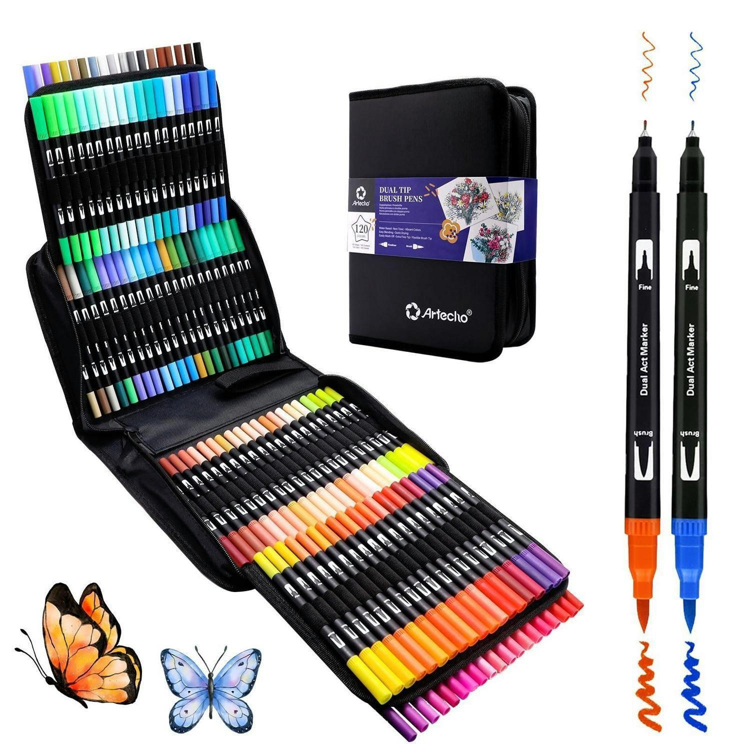 FILZSTIFTE 120-teiliges Set mit Tragetasche - Multicolor, Kunststoff (21/7/28cm)