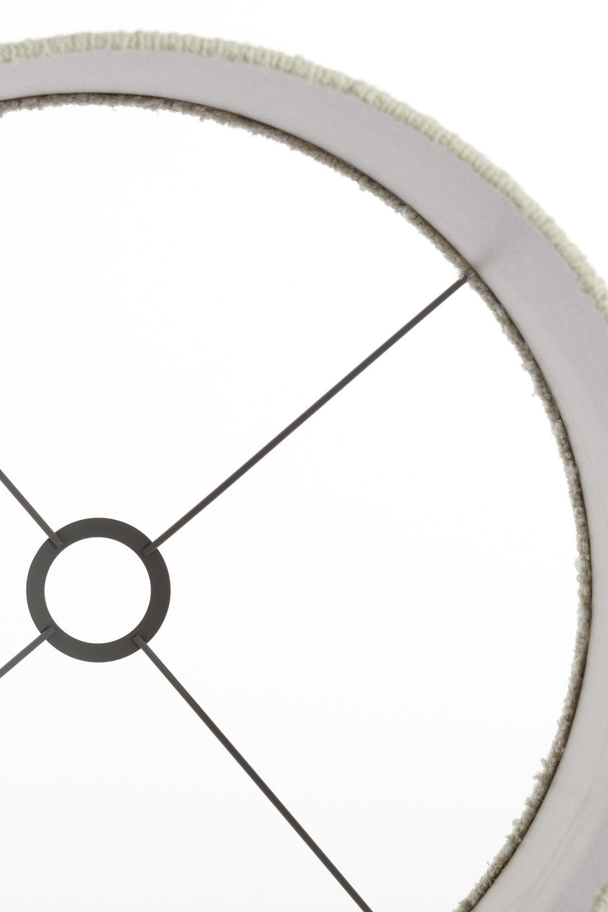 LAMPENSCHIRM Bolero Weiß Ø50/38 cm - Weiß, Textil (50/50/38cm) - Light & Living