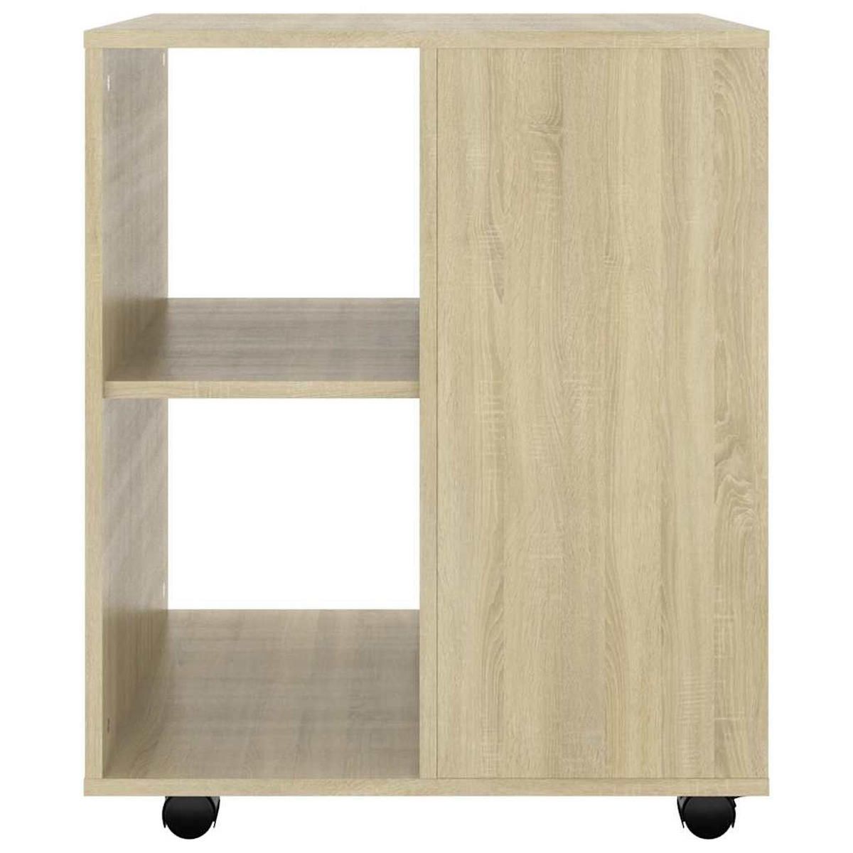ROLLSCHRANK Sonoma-Eiche 60/53/72 Cm Holzwerkstoff - Hellbraun, Holzwerkstoff (53/72/60cm) - vidaXL