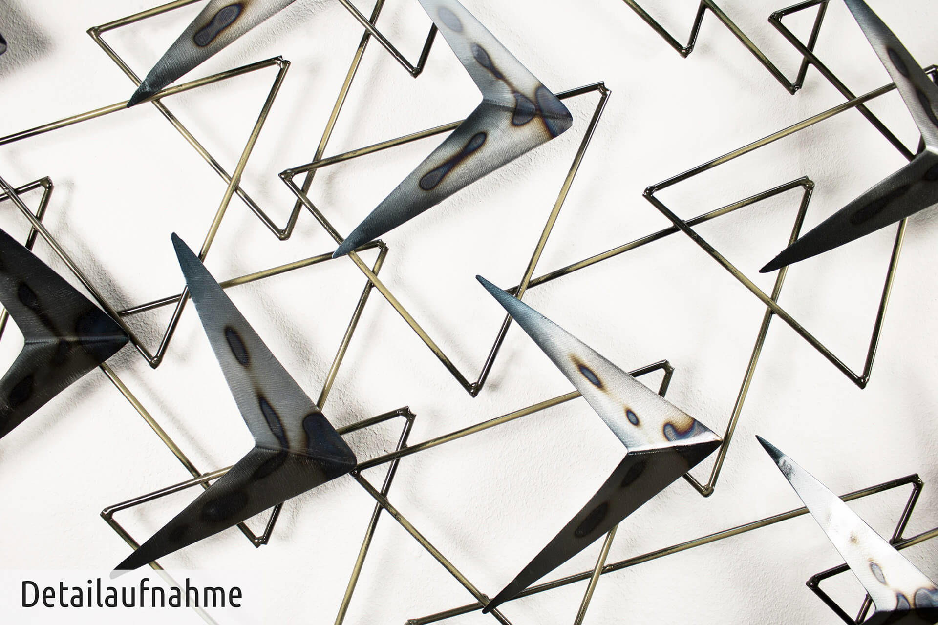 WANDDEKO Silber 147/99 cm - Silberfarben, Metall (3.7/99/4cm) - KUNSTLOFT