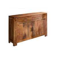 KOMMODE Akazie 120x45x90 hellbraun lackiert SHAMAN #60 - Braun, Holz (120/90/45cm) - Massivmoebel24