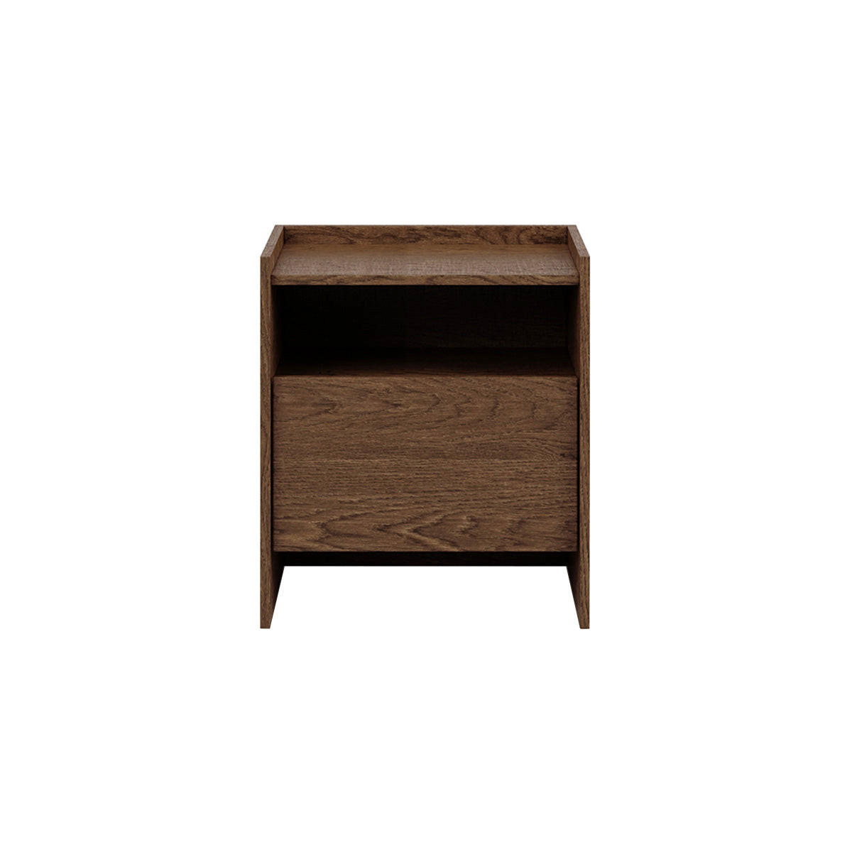 NACHTTISCH Japandi Dunkles Holz - Braun, Holzwerkstoff (53/60.5/38cm) - Petits-meubles