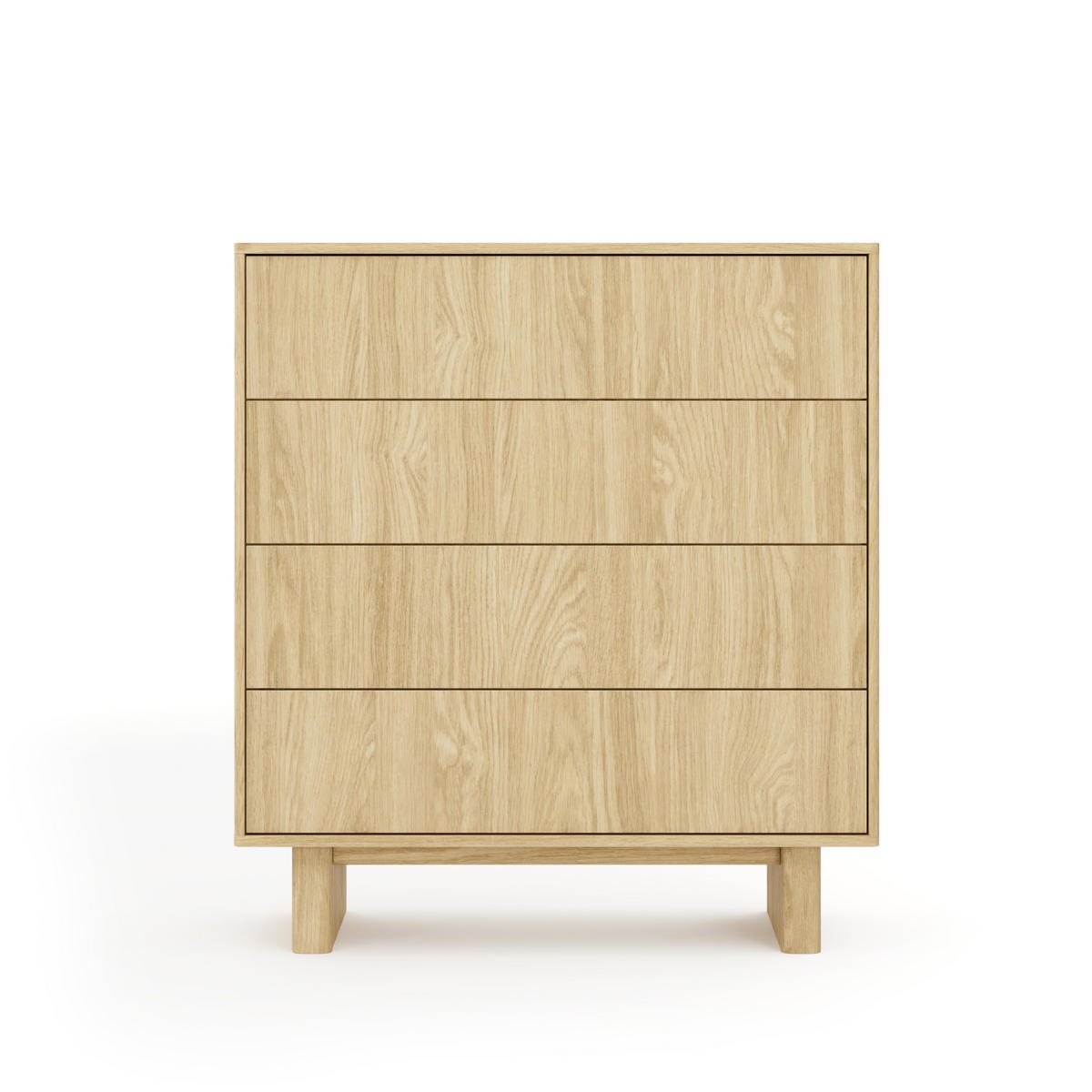 KOMMODE: geölte Eiche, 93,5 x 103,5 x 38,1 cm - Eichefarben, Holzwerkstoff (93.5/103.5/38.1cm) - 3XE LIVING