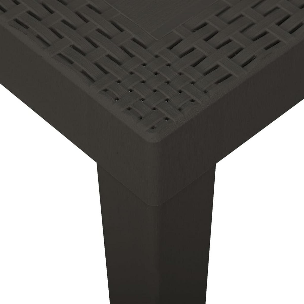 GARTENTISCH Anthrazit 79/65/72 Cm Kunststoff - Anthrazit, Kunststoff (79/65/72cm) - vidaXL