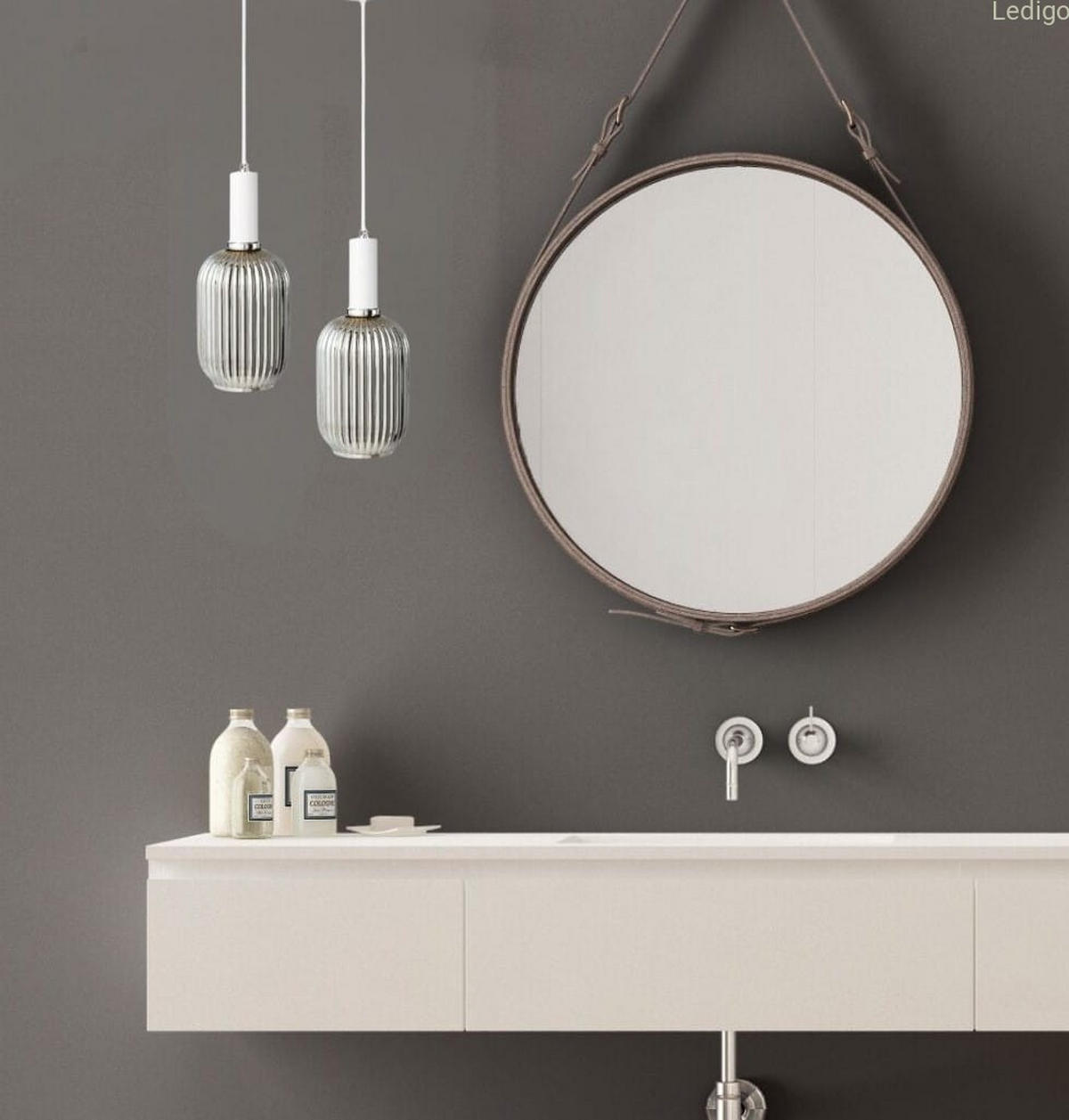 PENDELLEUCHTE Paris - Transparent/Weiß, Glas/Metall (13/13/125cm) - kiki design