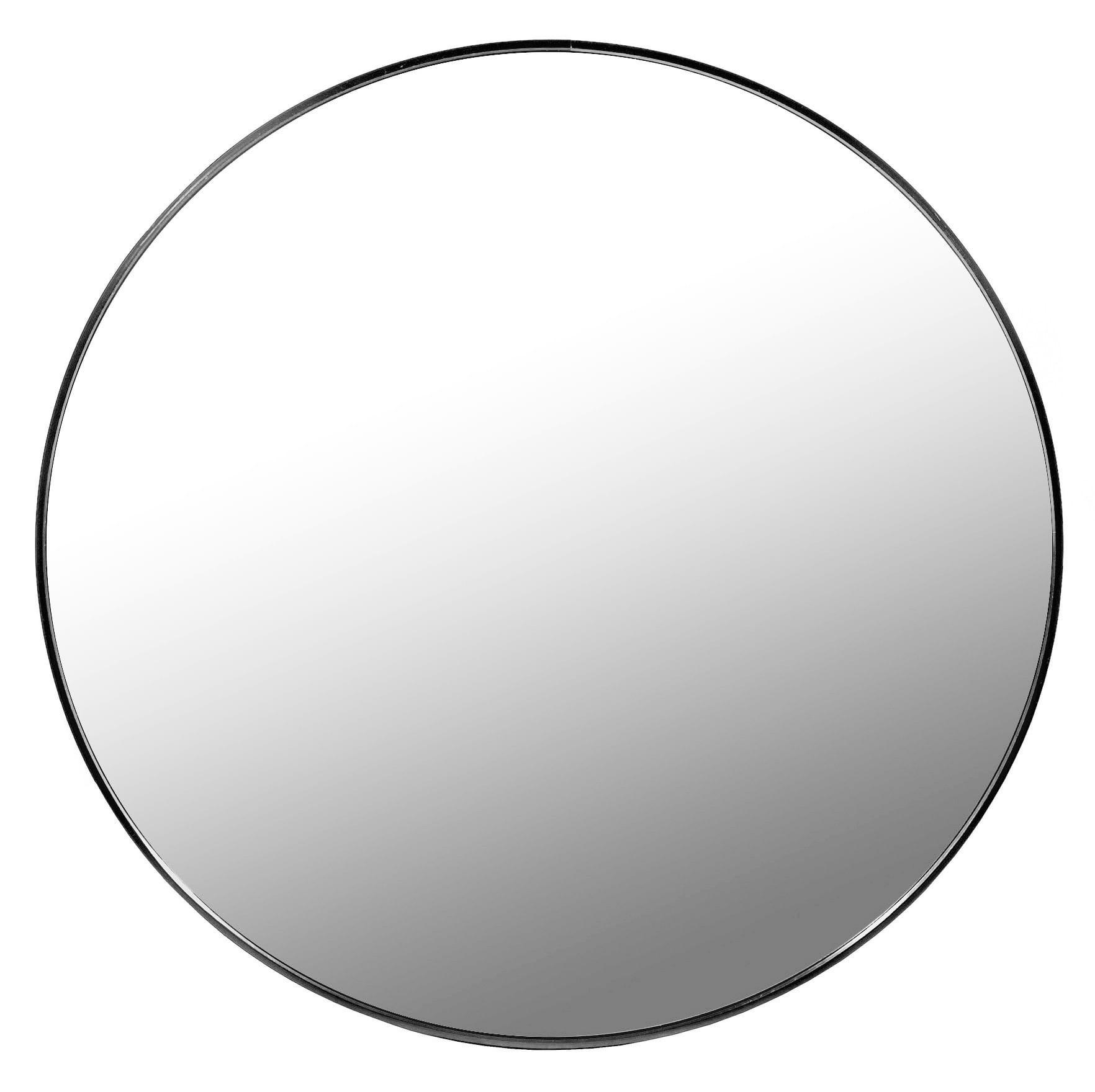 SPIEGEL Schwarz 70 cm OSKAR Metallrahmen - Schwarz, Metall (70/70/3.5cm)