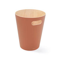 ABFALLEIMER Woodrow, Terrakotta Braun - Braun, Holz (23/28/23cm)