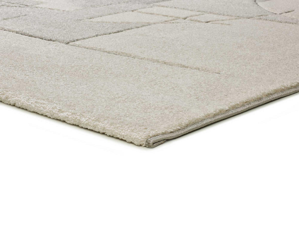WEBTEPPICH Creme Lena 80/150 cm - Creme, Naturmaterialien/Textil (80/150cm) - Atticgo