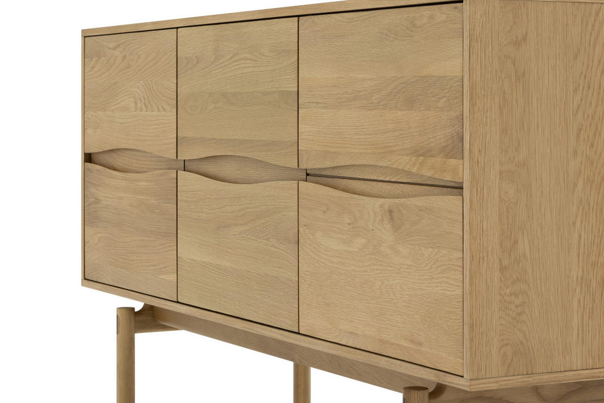 SIDEBOARD Celeste, Natur Massiveiche - Beige, Holz (45/82/150cm) - WOODEK