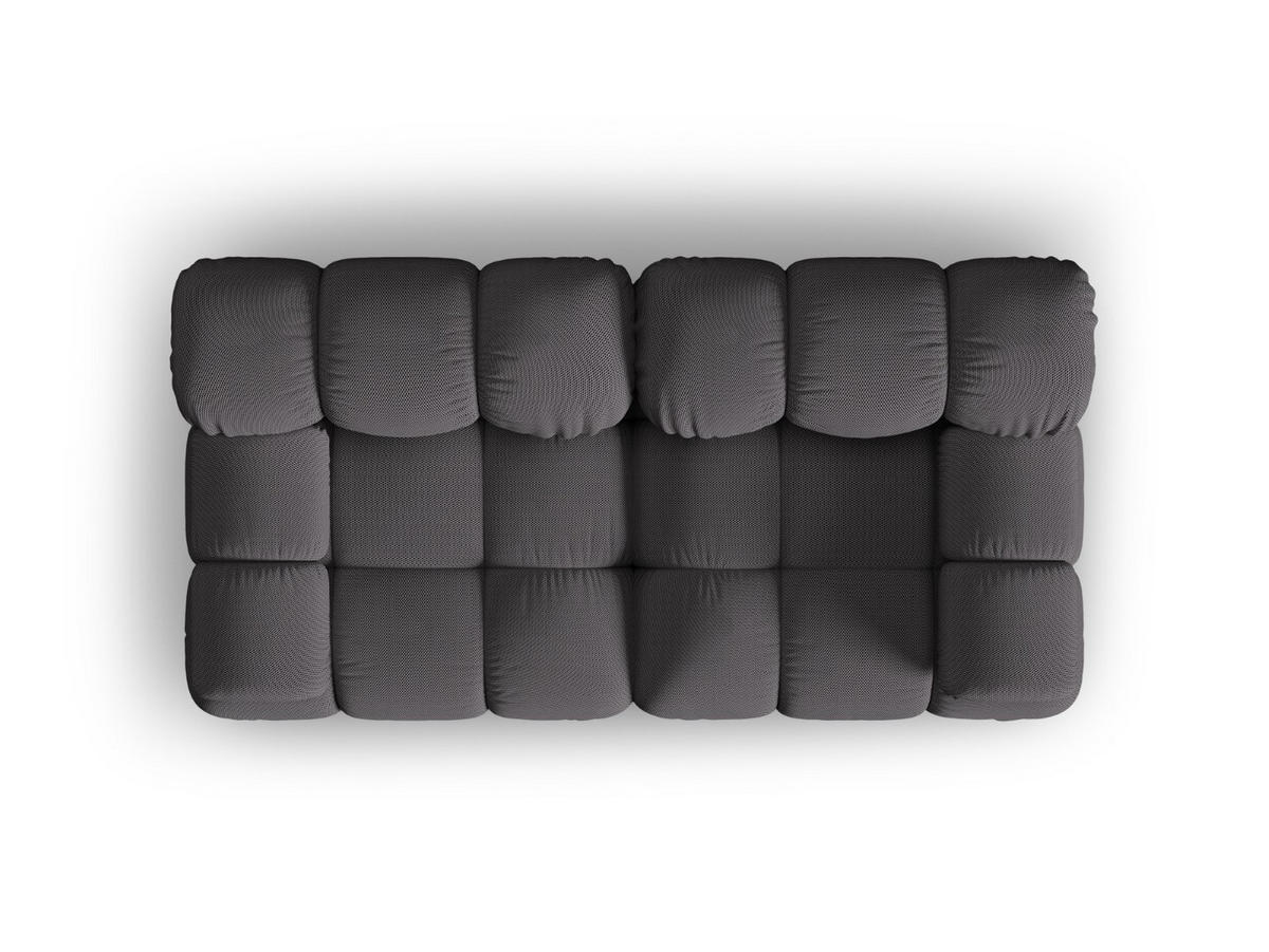 SOFA modular Bellis aus 3D-Stoff Expresso 2 Sitzplätze - Graubraun, Textil (94/70/188cm) - Micadoni