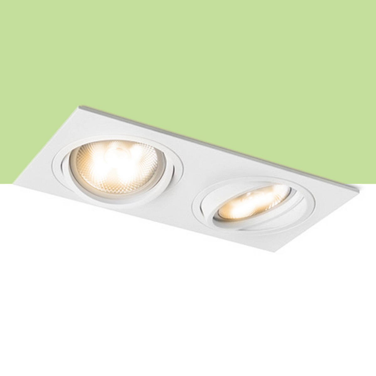 EINBAULEUCHTE PASADENA G53 SQ II Weiß 30 W - Weiß, Metall (9/9/12cm) - Rendl