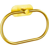 HANDTUCHSTANGE , selbstklebender Handtuchring - Gelb, Metall (5.5/1/20.2cm) - BELZ