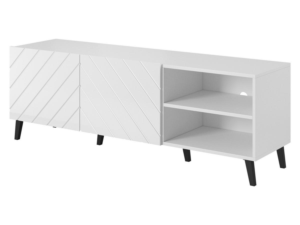 TV-LOWBOARD Abeto 150 - Schwarz Hochglanz/Schwarz, Holzwerkstoff/Kunststoff (150/52/42cm) - MIRJAN24