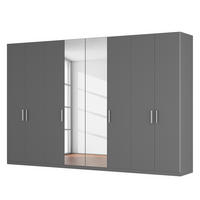 DREHTÜRENSCHRANK - Graphitfarben, Holzwerkstoff (360/236/60cm) - home24