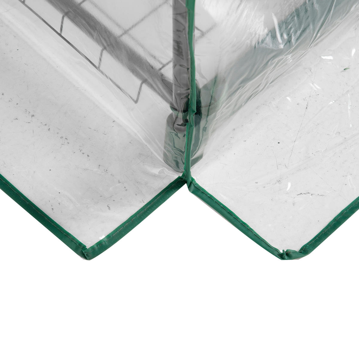 GEWÄCHSHAUS DE-05758 5 Ebenen, winterfest mit Rolltür Transparent - Transparent, Kunststoff/Metall (49/193/69cm) - ComfortXL