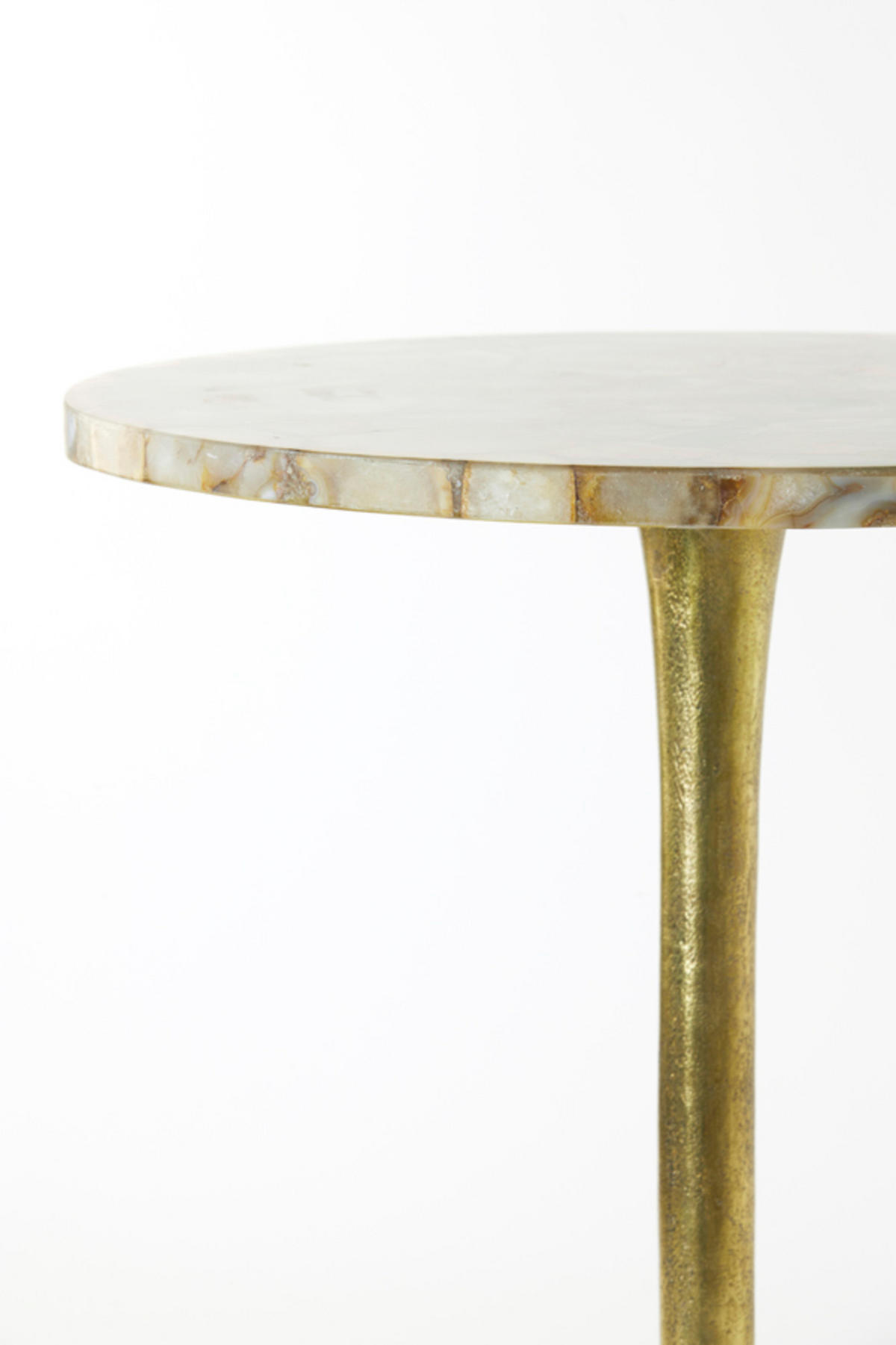 BEISTELLTISCH Rickerd Gelb Ø48/53 cm - Gelb, Metall (48/48/53cm) - Light & Living