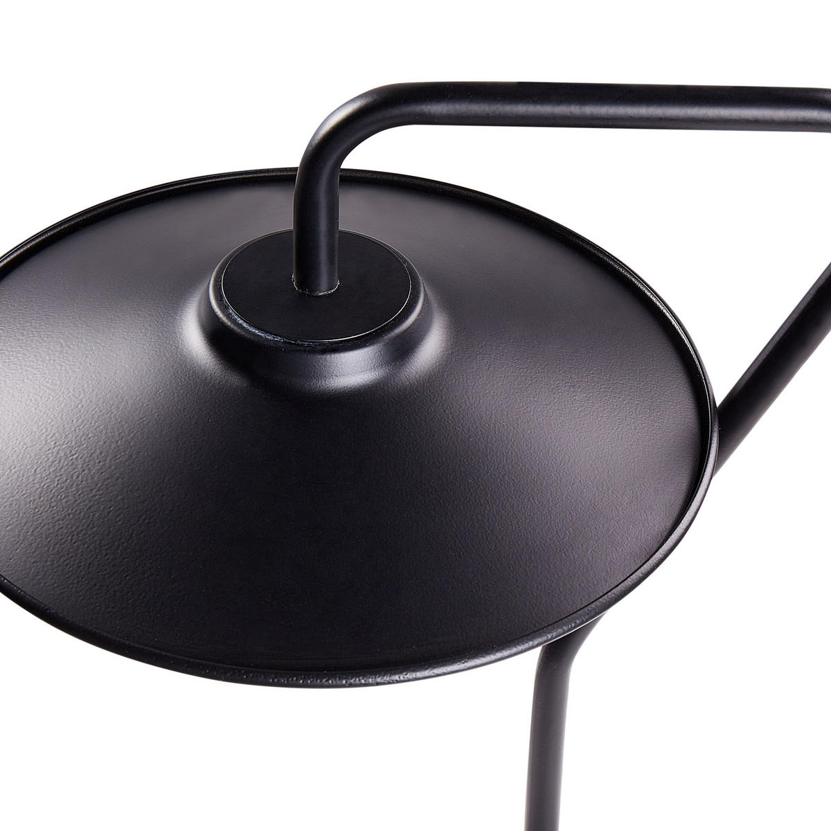 TISCHLEUCHTE Schwarz Galetti - Schwarz, Metall (22/30/41cm) - Beliani