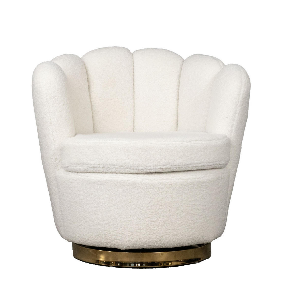 SESSEL drehbar aus Stoff, beige - Beige, Textil (76/80/76cm) - Giga Meubel