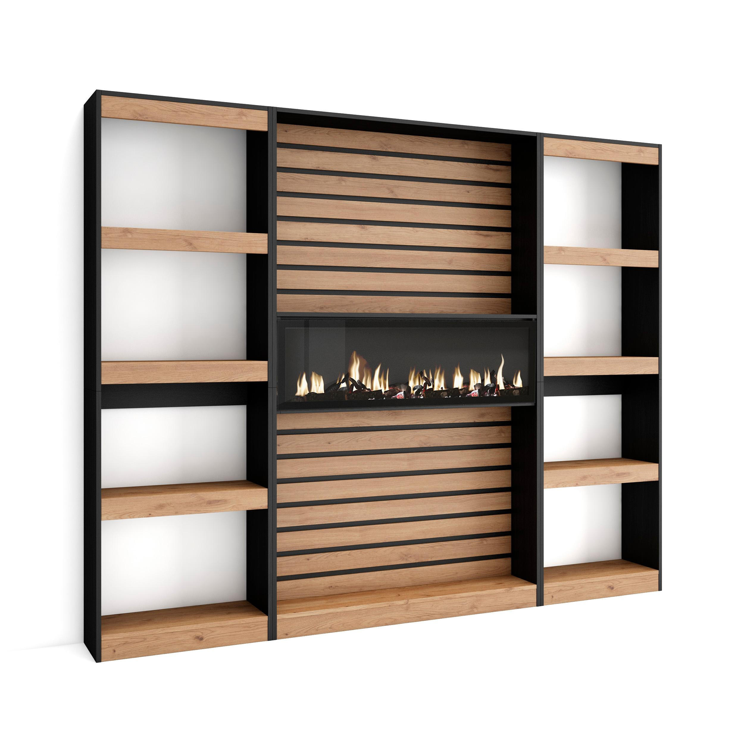 Skraut Home Regal Eiche 230x186x25 cm
