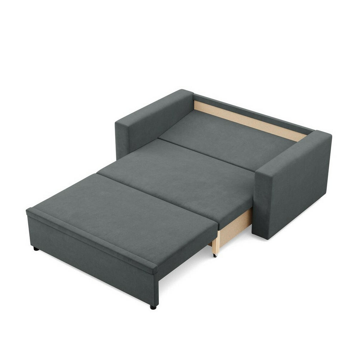 SOFA Neo mit gerader Armlehnen dunkelgrau - Dunkelgrau, Textil (148/90/87cm) - SIMKAM Furniture