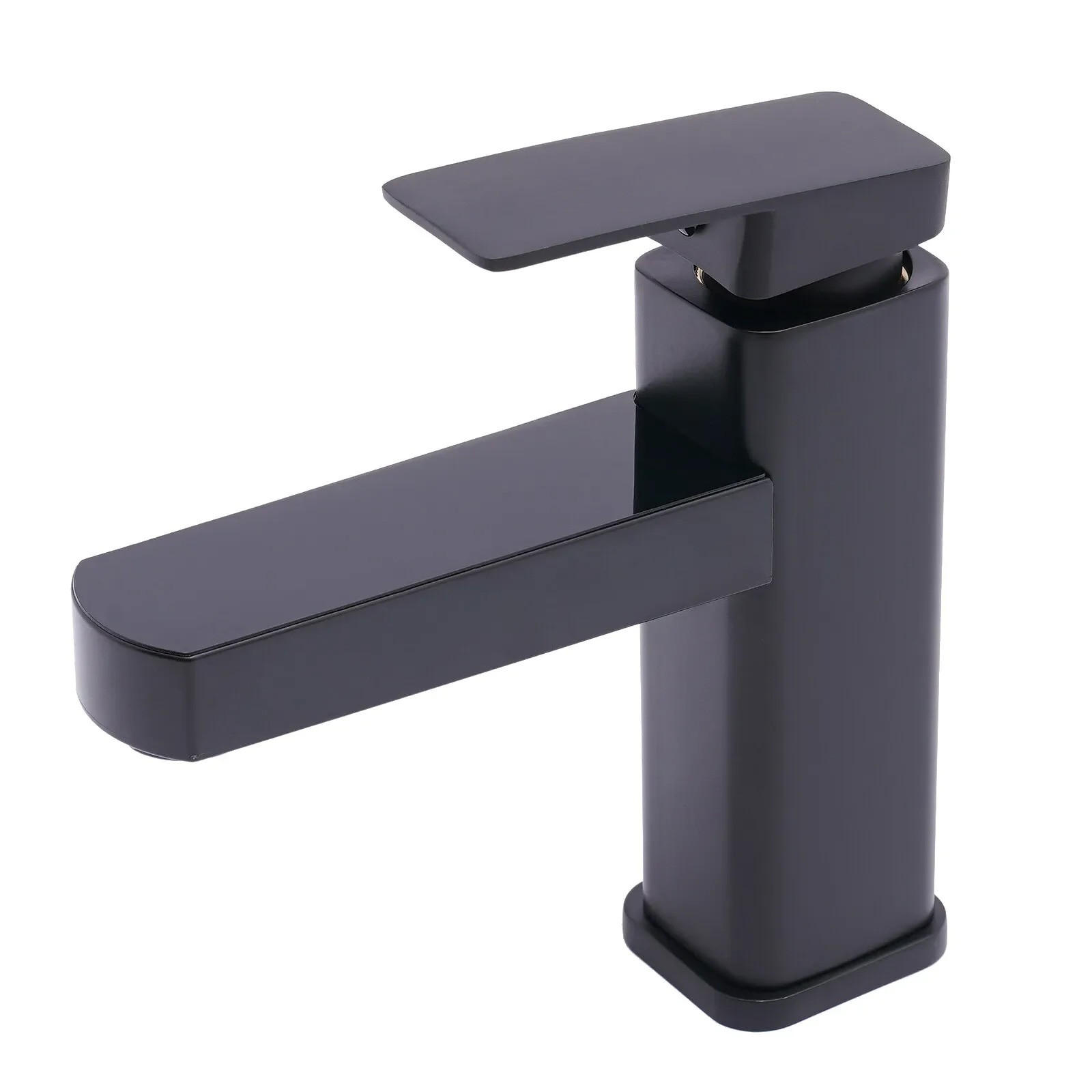 WASCHTISCHARMATUR digitaler kurzer Schwarz - Schwarz, Metall (10.5/17.5/9.5cm) - Kaket