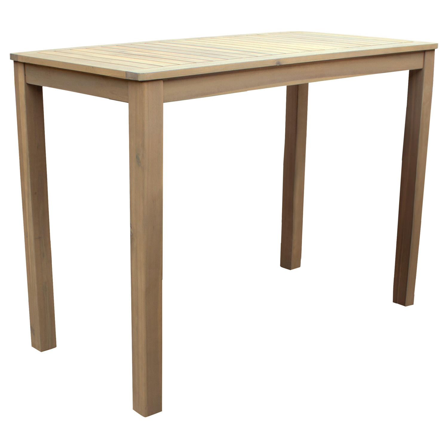 Thumbnail - Happy Garden Stehimbiss, Beige, Holz, 4-Sitzer, Rechteckig, Gartenmöbel, Gartenmöbel-Sets