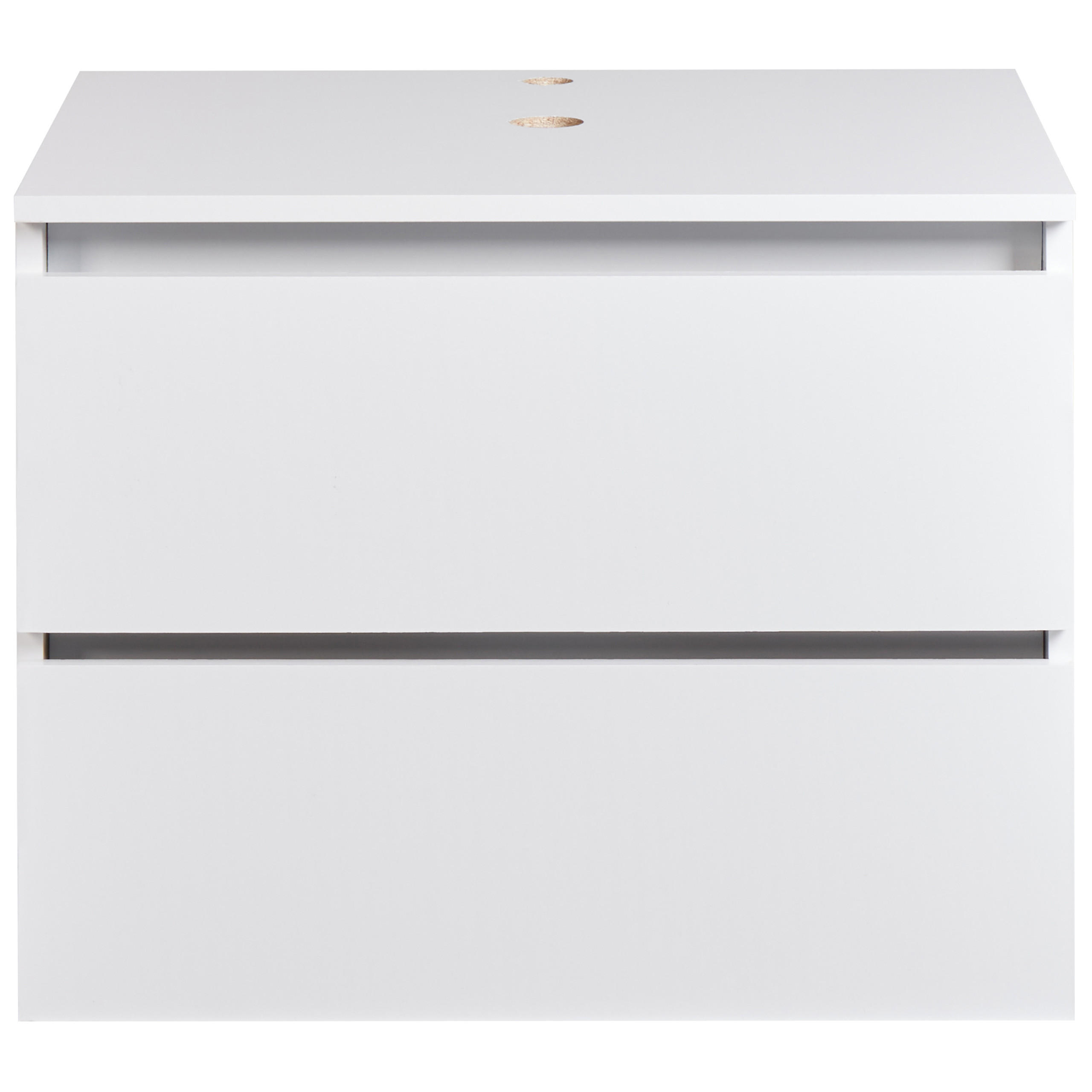 Beliani Waschbeckenunterschrank Weiß 60x47x47 cm