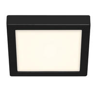 LED DECKENLEUCHTE Schwarz Quadratisch - Schwarz, Metall (22.5/22.5/3.2cm) - Briloner