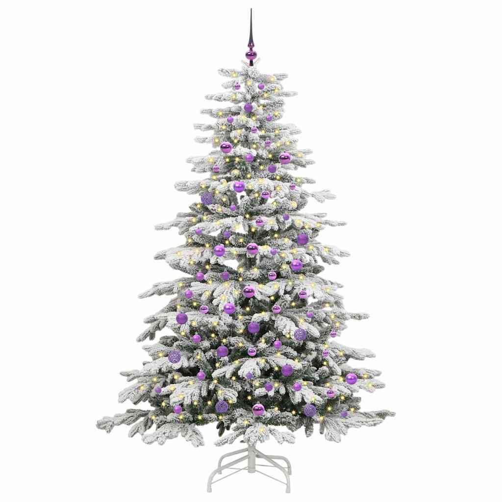 vidaXL Weihnachtsbaum Weiß 210 cm