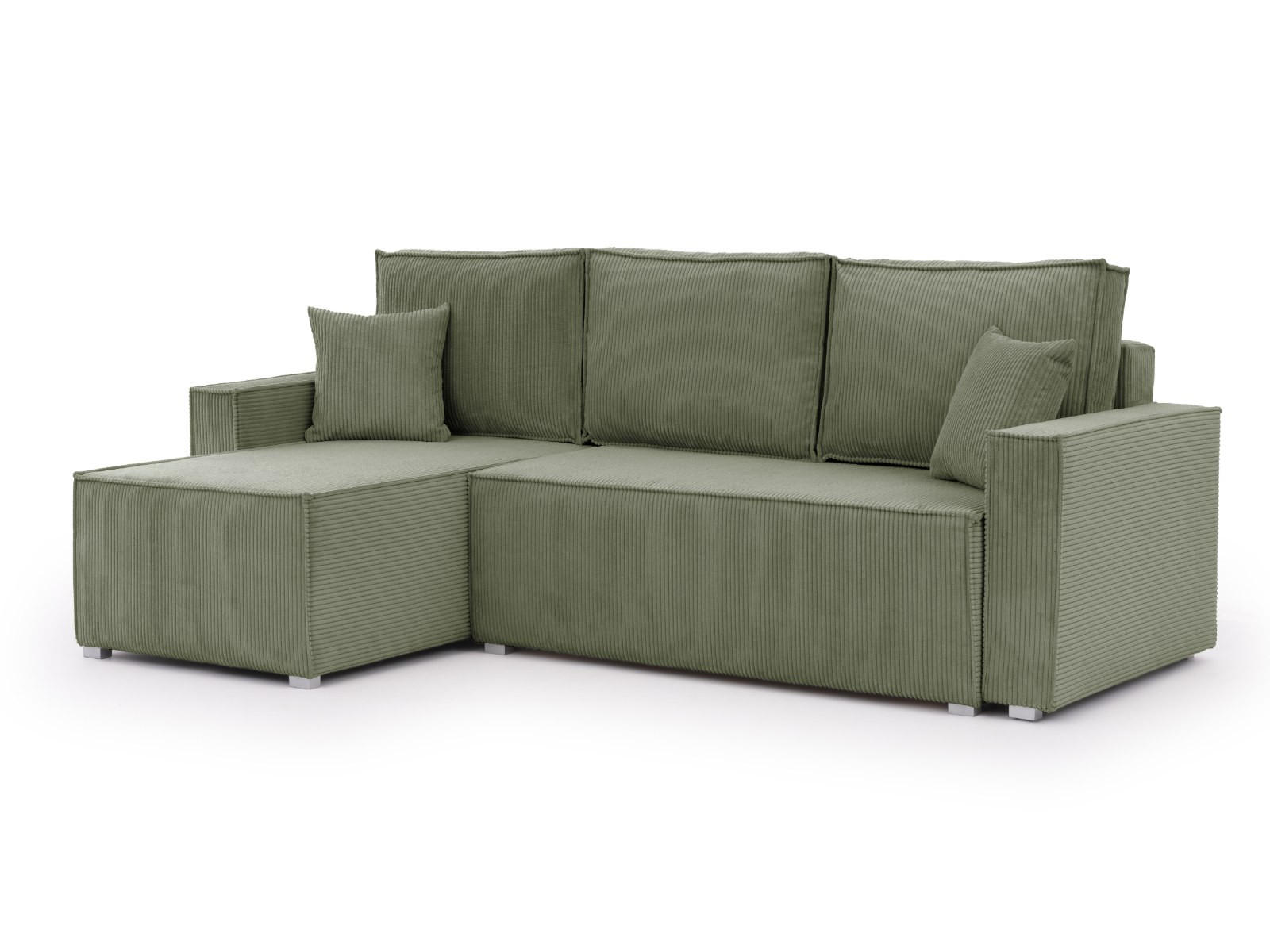 S-Style Ecksofa Grün 237x148 cm