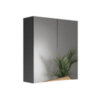 KOUPELNOVÁ ZRCADLOVÁ SKŘÍŇKA Marelle Antracit/Artisan - antracitová/dub artisan, kompozitní dřevo (60/67/20cm) - Vicco