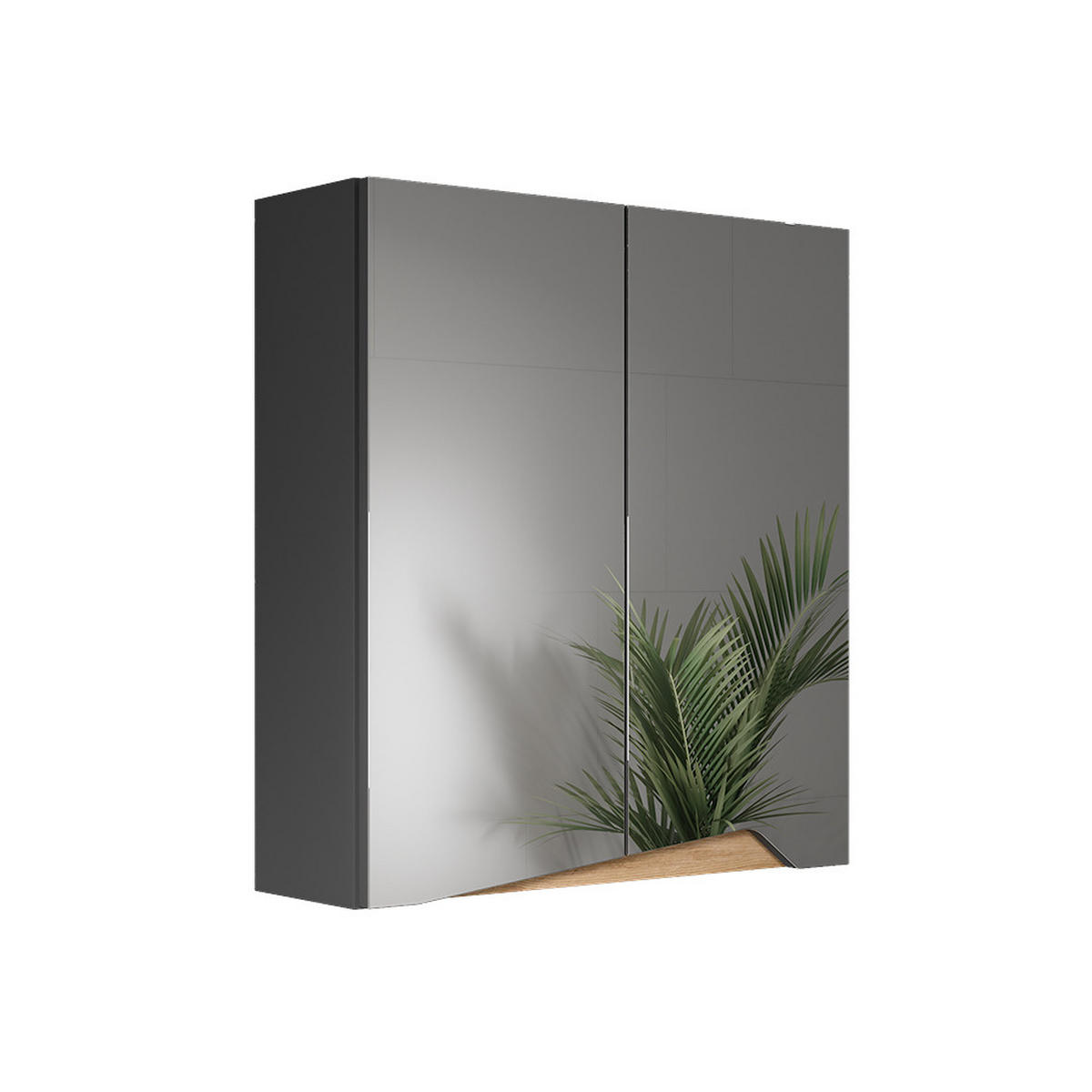 KOUPELNOVÁ ZRCADLOVÁ SKŘÍŇKA Marelle Antracit/Artisan - antracitová/dub artisan, kompozitní dřevo (60/67/20cm) - Vicco