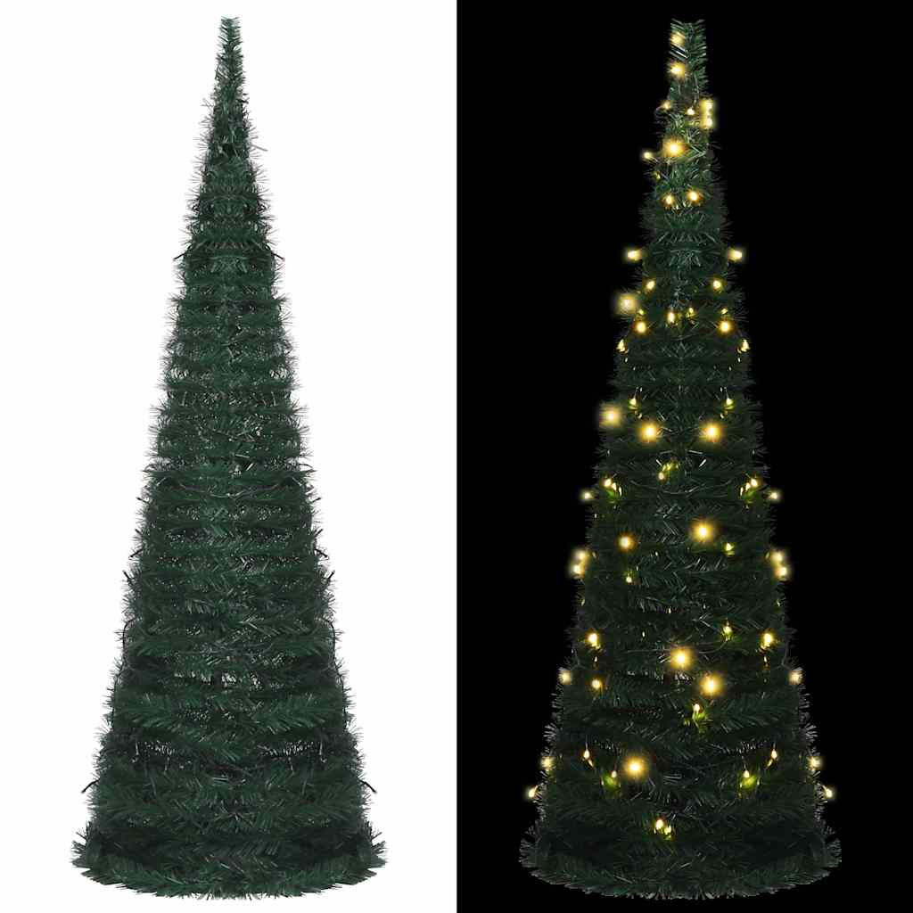 POP-UP-WEIHNACHTSBAUM Künstlicher Mit Beleuchtung Grün 180 Cm - Grün, Kunststoff (180cm) - vidaXL