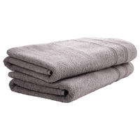 DUSCHTUCHSET Brooklyn - 2-teilig - 70x140 cm - Hellgrau - Hellgrau, Textil (70/140cm) - Uncover by Schiesser