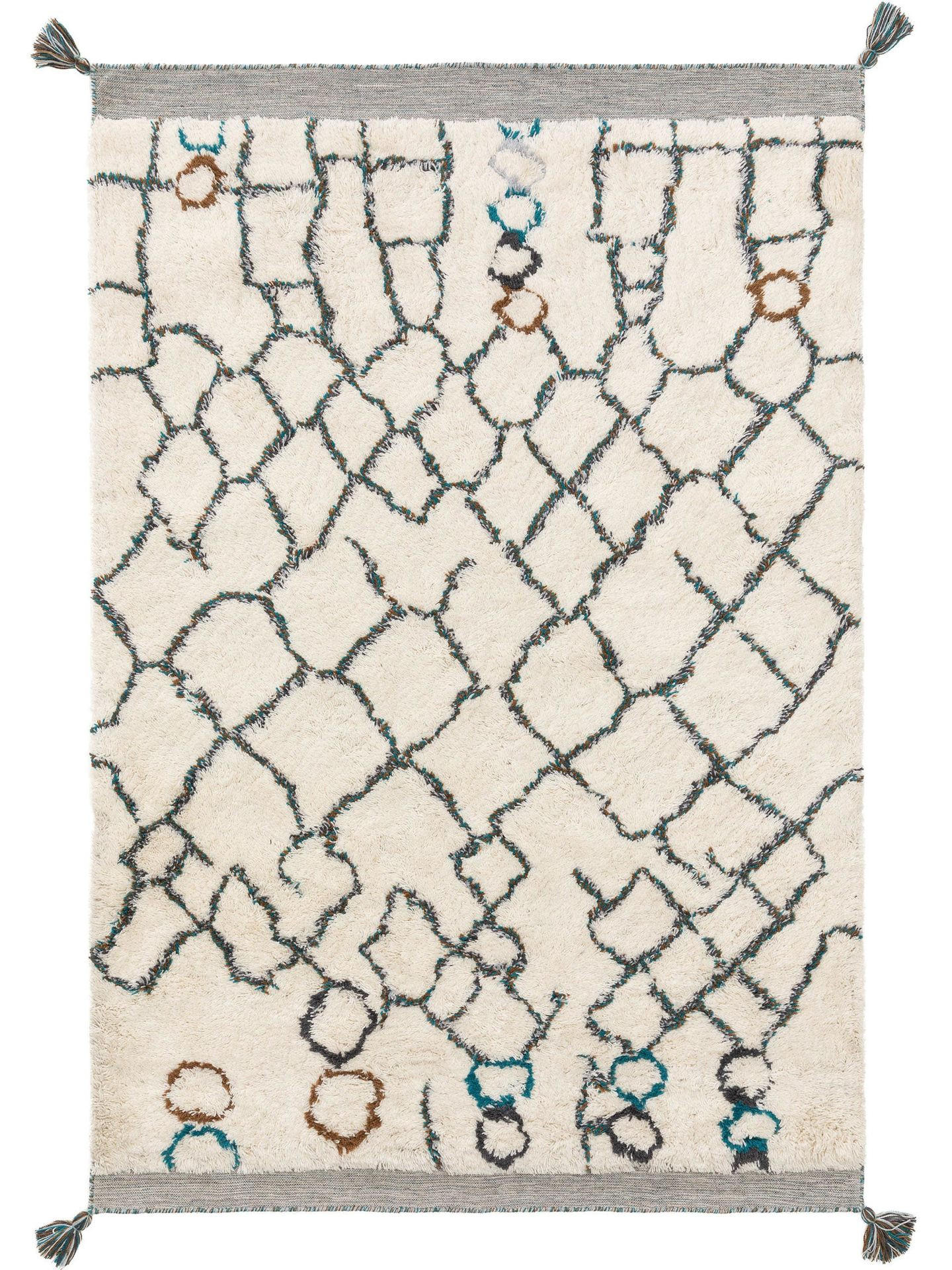 TEPPICH Wollteppich Floki Beige - Beige, Textil (160/1cm) - KUNSTLOFT