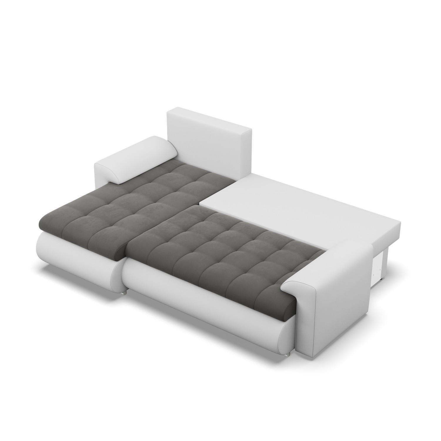 Thumbnail - Mebligo Ecksofa, Dunkelgrau, Hellgrau, Textil, 3-Sitzer, L-Form, 230x159 cm, Wohnzimmer, Sofas & Couches, Wohnlandschaft...