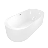 WHIRLPOOL freistehende Badewanne F16 170x80 Luftmassage - Weiß, Glas/Kunststoff (80/58/170cm) - AcquaVapore by Sandra Jentho