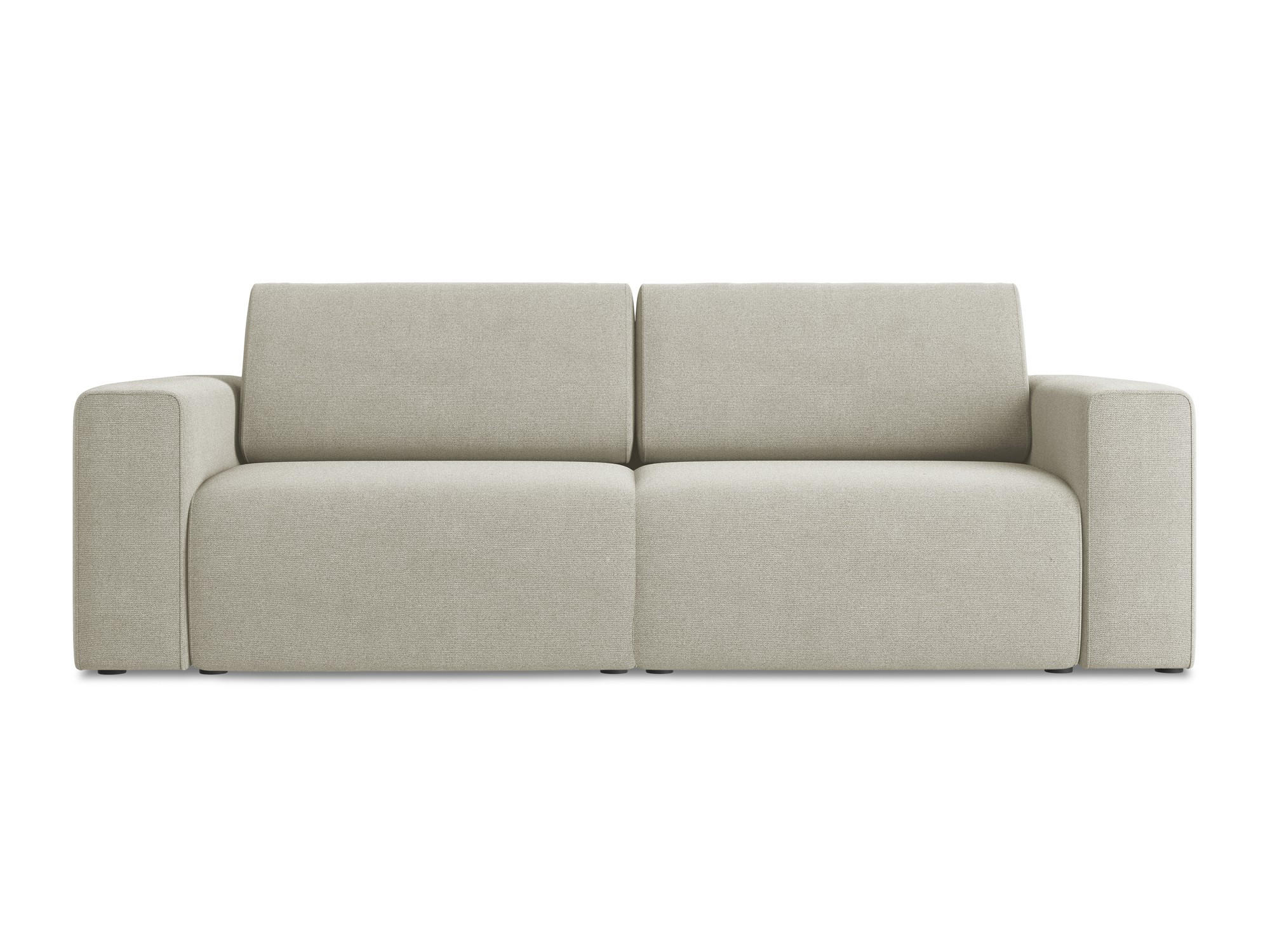 3-SITZER SOFA Strukturstoff Stoff Beige - Beige/Creme, Kunststoff/Textil (224/80/103cm) - Makamii