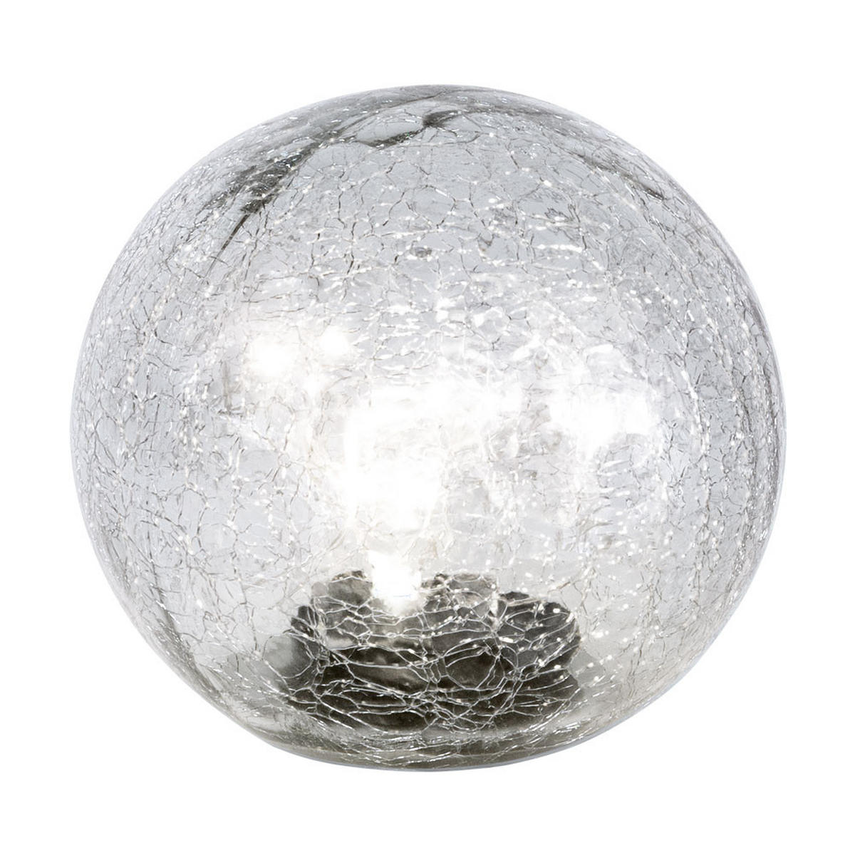 LED AUSSENLEUCHTE Kugellampe Klar Glas - Klar, Glas (15/15/15cm)